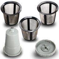 Xcellent Global Reusable Coffee Filter Set for Keurig, My K-cup style, Filter Housing + 3 extra filters, Fits... N4