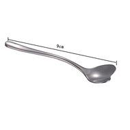 LADEY Heart Shape Stainless Steel Coffee Scoop Polishing Mini Coffee Spoon Teaspoon (2pcs/pack) N7