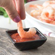 Carlisle 086003 Melamine Single Square Ramekin, 2-oz. Capacity, 2-3/4 x 2-3/4 x 1", Black (Case of 48) N5