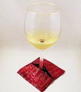 Wine Glass Coasters - Christmas Theme