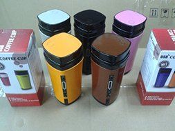 Portable &amp; Rechargeable USB Heater Self Stirring Auto Mixing Tea Coffee Milk Cup Mug Warmer Lid Noble Gift N5