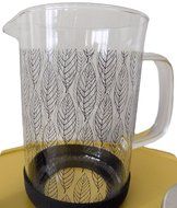 Heather's Korner Classic Coffee and Coffee Press (Geometric Pattern) N13