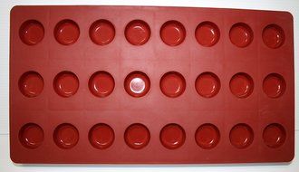 Silicone Small Bon Bon Mold 24 Cavities 12 1/2'' L X 7" W