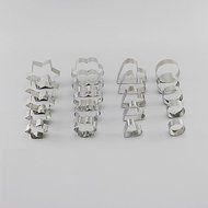Y&XL&H 20Pcs Stainless Steel Cookie Mould Cookies Abrasive Rice Ball Grinding Tool N3