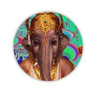 Generic Cup Mat Print Colorful Elephant Drawing 1 Mdf Material Original N4