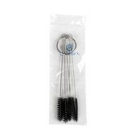 Anntlent 4 Inch Nylon Tube Brush Cleaning Set Carburetor Carbon Dirt Jet Remove 5 Brushes Tool with Wire Loop... N3