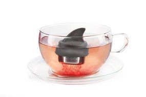 Shark Fin "Sharky" Stainless Steel Loose Tea Infuser, Gift Boxed, 1 3/4 Inch X 2 Inches N6