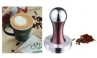 Kteam 58mm Coffee Tamper Stainless Steel Espresso Tamper Flat Base N19
