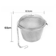 Sonline Tea Stainless Strainer Locking Tea Spice Mesh Herbal Ball Diam 6.5cm N3
