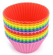 Silicone Lunch and Bento Box Dividers, 12 Pack of Silicone Bento Divider Cup Molds N5