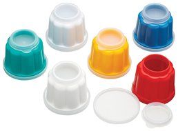 Pack Of 6 Individual Plastic Jelly Moulds N2
