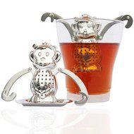 Tea Strainer Monkey Tea Infuser Stainless Loose Tea Strainer Adjustable Arms Filter Diffuser Tea Infuser Stainless N2