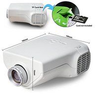 MineDream High Quality E03 16W Mini Portable Home Use White Multimedia LCD System Digital Video Game LED Projector... N2
