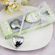 BST Wedding Favors "Tea Time" Stainless Steel Heart Tea Infuser Wedding Favor