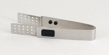 Tea Bag Tongs / Squeezer Polished Stainless Steel with Silicone Handle Insert N3