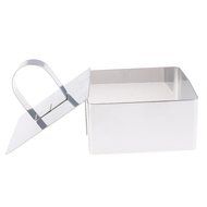 VANKER Stainless Steel Cake Mousse Mould Cake Baking Cake Decor Mold Ring(flag) N11