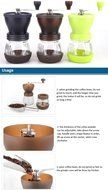 Manual Coffee Grinder Mill Handy Coffee Bean Soybean Milk Grinder Machine Tool with Jar