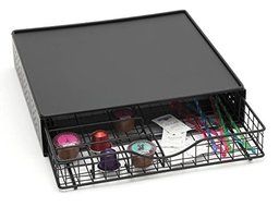 Lipper International Wire Coffee Drawer with Removable Dividers, Black N2
