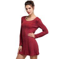 Mini Dress,Morecome Women Ladies Long Sleeve Slim Casual Knitted Sweater N10