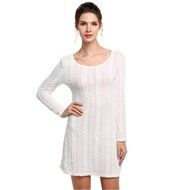 Mini Dress,Morecome Women Ladies Long Sleeve Slim Casual Knitted Sweater N11