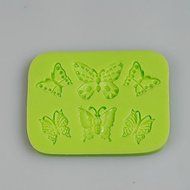 Y&XL&H 6 Filigree Butterflies Silicone Mold for Chocolate Polymer Clay Candy Making Sugarcraft Tools Cake Decoration...