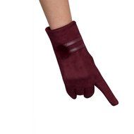 Mittens,Morecome Women Touch Screen Gloves Winter Warm Soft Wrist Gloves (Red) N6