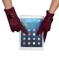Mittens,Morecome Women Touch Screen Gloves Winter Warm Soft Wrist Gloves (Red) N7