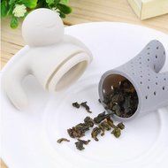 QOCOO Pack of 4 Man shape Loose Leaf Food-Grade Silicone Tea Infuser Strainers Filter for Black Tea, Green Tea...