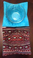 Brick Red Aztec,handmade,gift,Hot Cold Cozy,Microwave Bowl Cozie,Fabric Trivet, Hot pad, Pot Holder,Cotton Fabric...