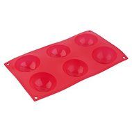 Y&XL&H 1pc 6 Half Ball Round Chocolate Cake Candy Soap Mold Flexible Silicone Mould Popular New N3