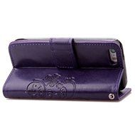 iPhone 5C Case, iPhone 5C Wallet Case,PHEZEN Four Leaf Clover Flower Design PU Leather Wallet Case Stand Flip... N42