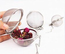 Stainless Steel Infuser Strainer Mesh Tea Filter Spoon Locking Spice Ball N2