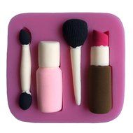 Karen Baking Beautiful And Fashion Makeup Tools Design Shape 3D Silicone Cake Mold For Cake Fondant Decorating N3