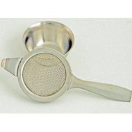 Lana's The Little House 5.6" Wide Tea Strainer with Drip Bowl