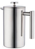 Vking Double Wall Stainless Steel French Coffee Press 8-Cup Coffee Maker 1 Liter Coffee Pot N4