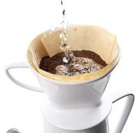 Harold Import Company HIC Pour-Over Disposable Coffee Filters Brews 2 to 6-Cups, Brown N2