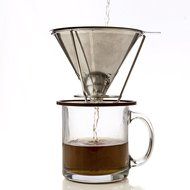 Stainless Steel Pour Over Coffee Maker - Pour Over Coffee Dipper - Reusable Drip Coffee Maker - Reusable Paperless... N7