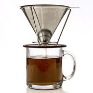 Stainless Steel Pour Over Coffee Maker - Pour Over Coffee Dipper - Reusable Drip Coffee Maker - Reusable Paperless... N8