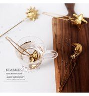 Creativity Gold Stainless Steel Quality Tea Infuser Clip - Star / Moon / Sun / Shell / Teapot N5