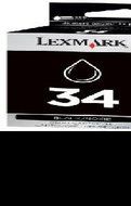Lexmark International Inc. Catridge No.34 - Black - Print Cartridge - 475 Pages At 5% Coverage - By "Lexmark International...