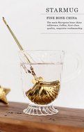 Creativity Gold Stainless Steel Quality Tea Infuser Clip - Star / Moon / Sun / Shell / Teapot N7