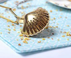 Creativity Gold Stainless Steel Quality Tea Infuser Clip - Star / Moon / Sun / Shell / Teapot N9