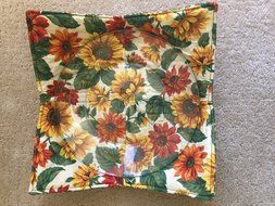 Sunflowers and Mums handmade, Hot Cold Plate Cozy,Microwave Plate Cozie,Fabric Trivet,Hot pad,Pot Holder,Cotton...