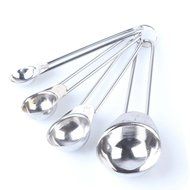 Holidayli Set of 4 Tea Coffee Measuring Scoop Spoons, Premium Stainless Steel Measuring Spoons for Tea, Coffee N3