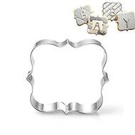 Sher Square Blessing Frame Shape Cookie Cutters Fruit Cut Molds Stainless Steel N3