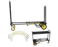 Rock N Roller R2RT Micro-Cart + Flex Straps + Carpeted Shelf