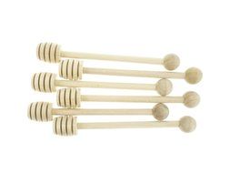 Bilipala Honey Dipper, Honey Spoon, Kitchen Gadgets, Wooden, 6 Inch, Pack of 6 N3