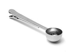 M-W Stainless Steel Coffee/Tea Scoop with Integrated Bag Clip(Pack of 3) N2