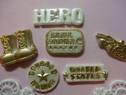 ARMY set, militar Silicone Mold By Oh! Sweet Art FDA Approved for Food