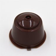 1-Pack Brown Reusable Coffee Capsule, Eco-Friendly Single Serve Coffee Filter, Compatible with Dulce Gusto Brewers N9